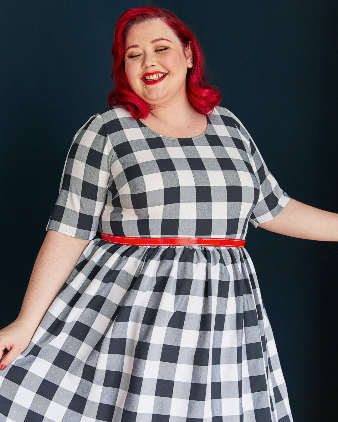fit and flare dress polka dot Black Polka Dot Flare Mini Dress - Preppy Ribbon Trim Sundress