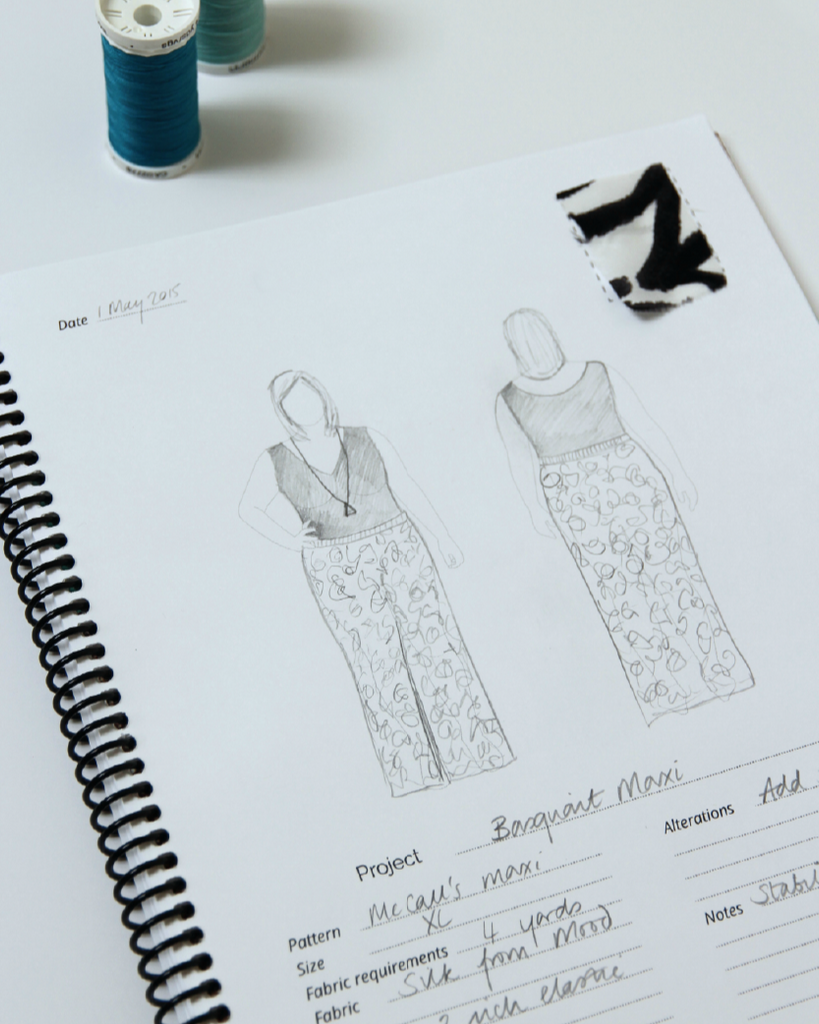 Clothes clearance design sketchbook