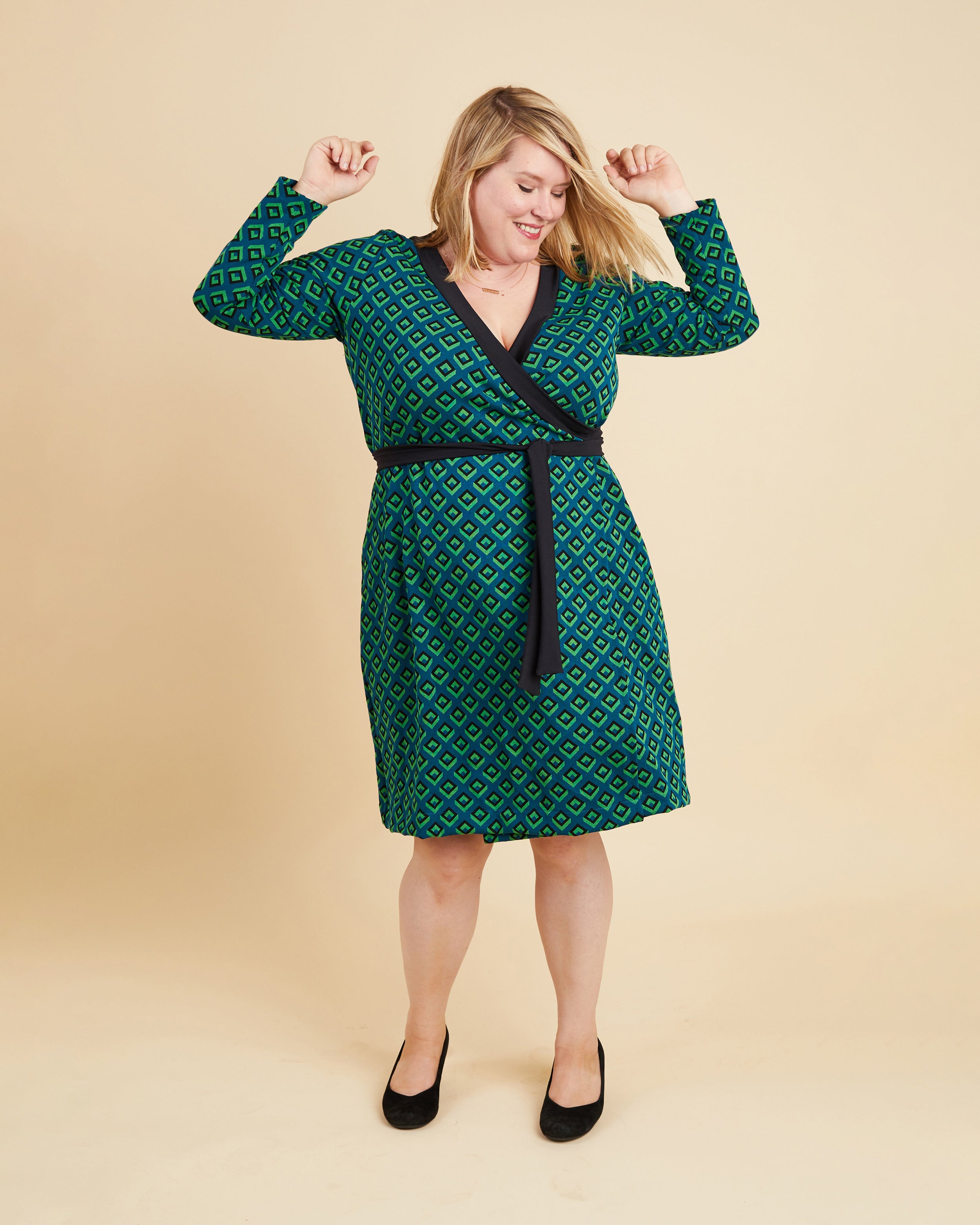 ladies wrap dress pattern Willow Wrap Dress