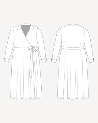 wrap dress template Hazelton Wrap Dress PDF pattern – Cashmerette