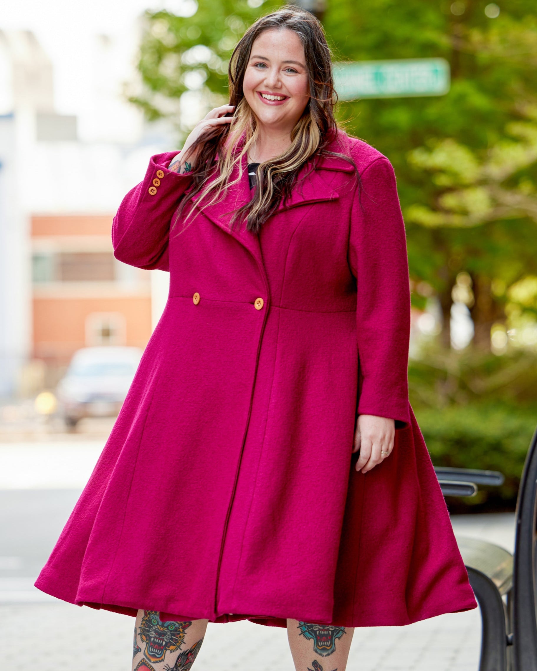 plus size women's dress coats Savin Coat PDF pattern – Cashmerette