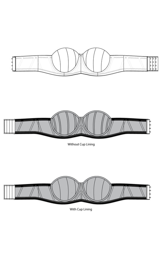 Symmes Strapless Bra PDF pattern