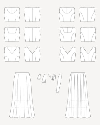 dress and skirt patterns Vintage-inspired Picnic Skirt Pattern Charm Patterns