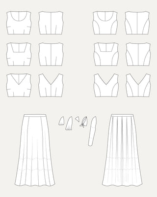 Upton Dress & Skirt Plus Mix & Match Expansion Pack PDF pattern