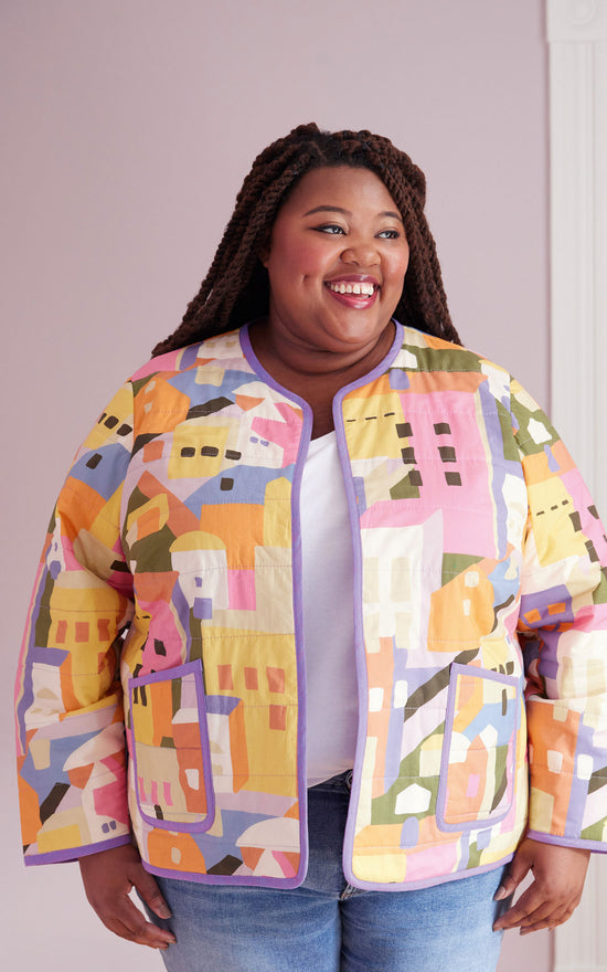 YOURS Plus Size Pink Denim Jacket