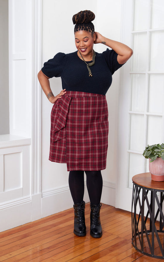 Plus size plaid skirt quilt hotsell