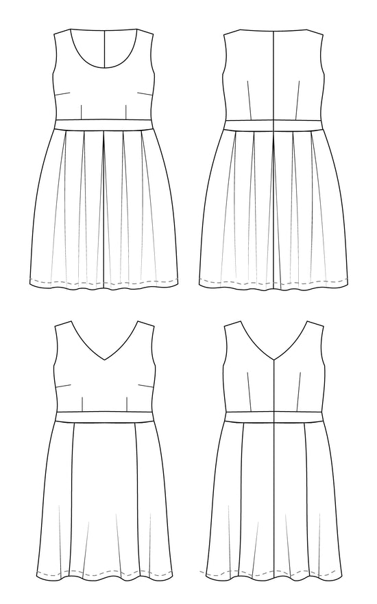 Upton Dress 12-32 PDF pattern