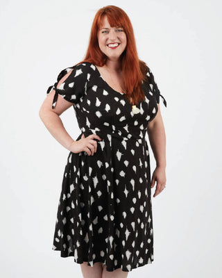This dress is the Upton Dress & Skirt sewing pattern from Cashmerette.