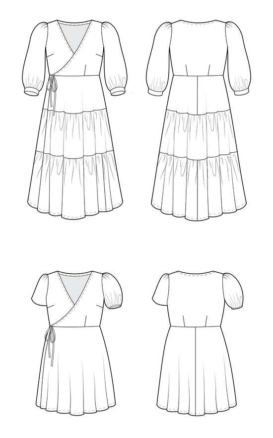 Roseclair Dress 0-16 printed pattern