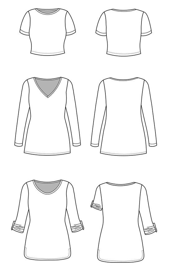 Concord T-Shirt 0-16 printed pattern