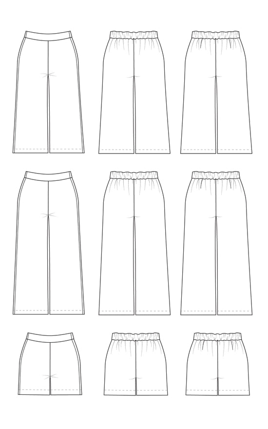 Calder Pants & Shorts 12-32 printed pattern