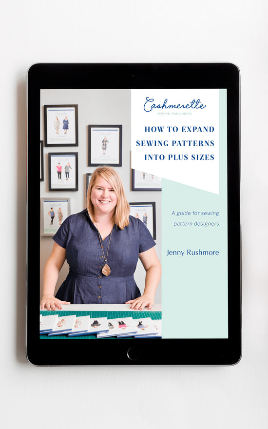 "How to Expand Sewing Patterns Into Plus Sizes" eBook for Sewing Pattern Designers