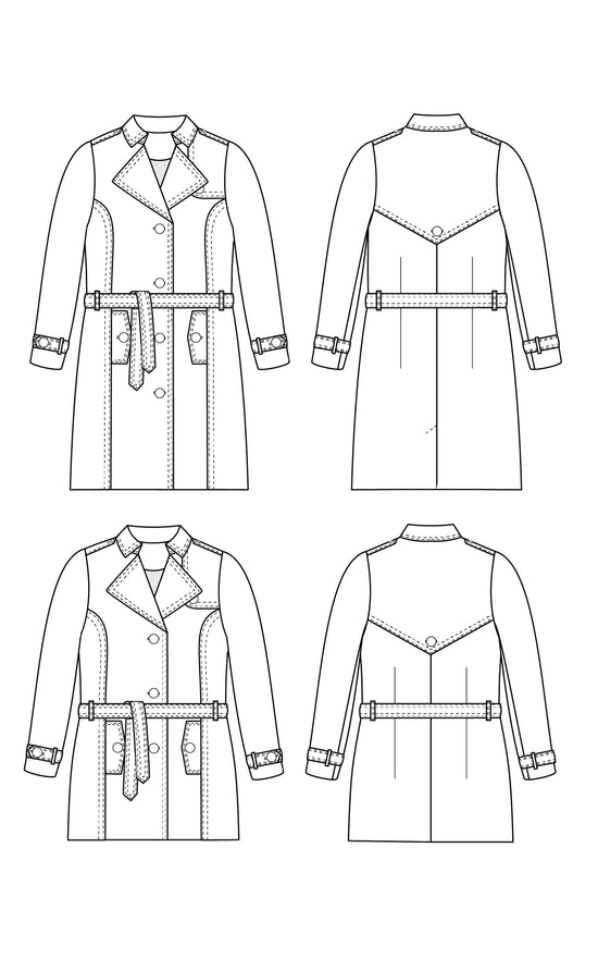 Chilton Trench Coat 12-28 printed pattern