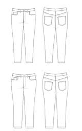 Ames Jeans 12-32 printed pattern