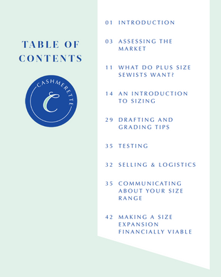 "How to Expand Sewing Patterns Into Plus Sizes" eBook for Sewing Pattern Designers